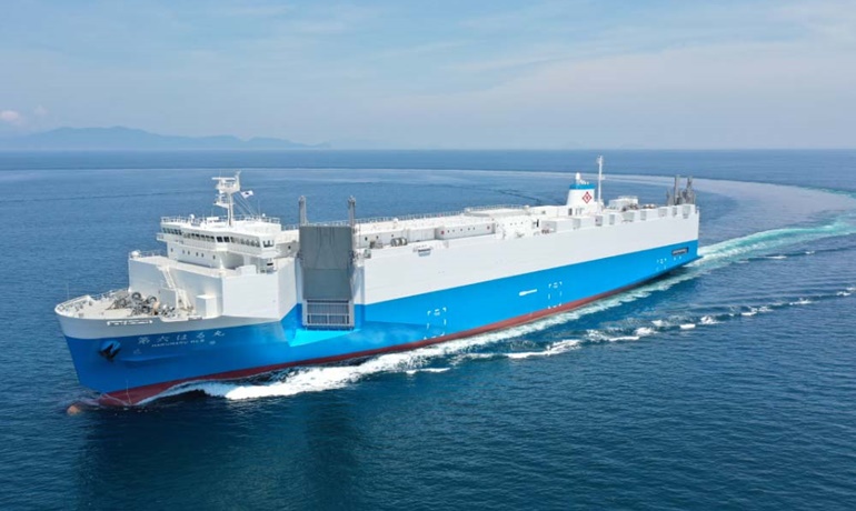 HARU MARU NO. 6 joined its sister on the Iyo Mishima-Uno-Osaka-Chiba route © Toyo Shosen HARU MARU NO. 6 joined its sister on the Iyo Mishima-Uno-Osaka-Chiba route © Toyo Shosen