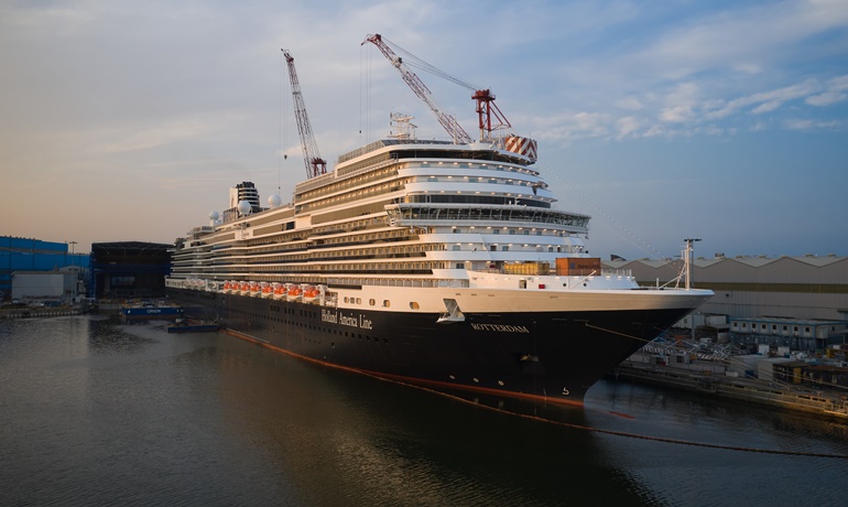 The new ROTTERDAM is the seventh ship to bear the name for Holland America Line © Fincantieri The new ROTTERDAM is the seventh ship to bear the name for Holland America Line © Fincantieri