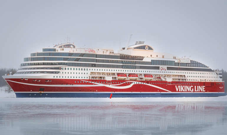 VIKING GLORY was launched in service between Turku, Åland and Stockholm on 1 March © Viking Line