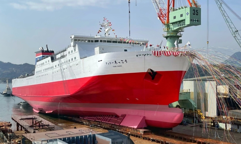 FERRY ROKKO launching © Naikai Zosen FERRY ROKKO launching © Naikai Zosen