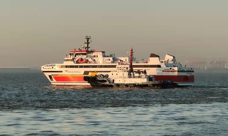 BERLIN-RAMELAU departing Shanghai © Damen Shipyards Group BERLIN-RAMELAU departing Shanghai © Damen Shipyards Group