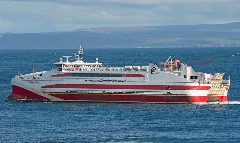 No CalMac charter of Pentland Ferries' PENTALINA. © Frank Lose No CalMac charter of Pentland Ferries' PENTALINA. © Frank Lose
