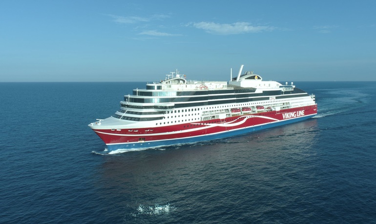 VIKING GLORY passed its final sea trail © Viking Line VIKING GLORY passed its final sea trail © Viking Line