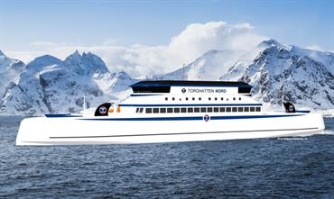 Hydrogen ferries to serve between Bodø and Lofoten © Norwegian Ship Design and Torghatten Nord