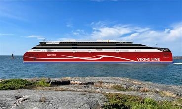 The fully electric VIKING HELIOS project with an 85–100 MWh battery pack which Viking Line aims to introduce by 2030 The fully electric VIKING HELIOS project with an 85–100 MWh battery pack which Viking Line aims to introduce by 2030