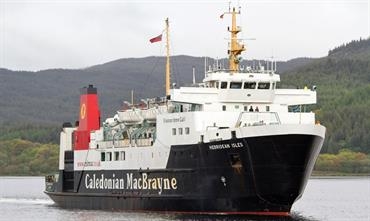 HEBRIDEAN ISLES was removed temporarily from the Islay service to stand in for fleet mate CLANSMAN © Marko Stampehl