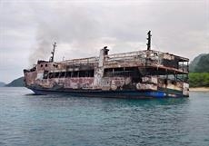 The wreckage of JUNE ASTER © Philippine Coast Guard The wreckage of JUNE ASTER © Philippine Coast Guard
