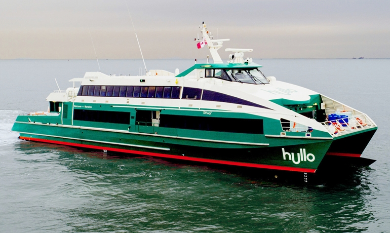  One of the two Damen-built catamaran's for the service © Hullo