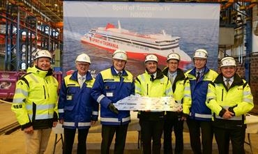 SPIRIT OF TASMANIA IV keel laying © RMC