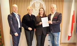 Representatives from the Port of Gdansk, Port of Karlshamn, and POLSCA Baltic Ferries Representatives from the Port of Gdansk, Port of Karlshamn, and POLSCA Baltic Ferries