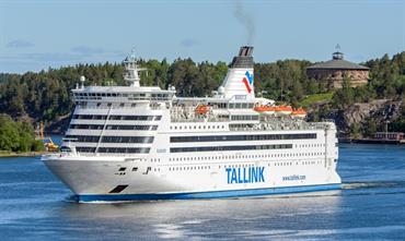 The 1989-built ISABELLE is the oldest ro-pax cruise ferry in the Tallink fleet. © Christian Costa