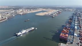 A DFDS vessel in Damietta © DFDS A DFDS vessel in Damietta © DFDS
