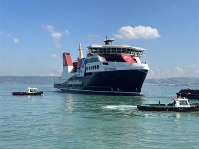 LOCH INDAAL launched at the Cemre shipyard © Brian Fulton