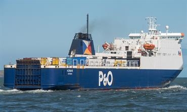 NORBANK undertook berthing trials in Mostyn on 19 April, but is now back in service between Liverpool and Dublin. © Frank Lose