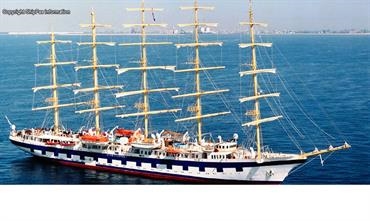 ROYAL CLIPPER will be joined by the larger FLYING CLIPPER in Spring 2018. © Shippax