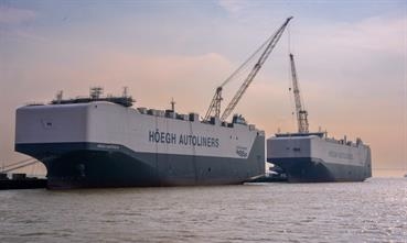 HÖEGH AUSTRALIS (next in line to be delivered) and HÖEGH BOREALIS © Höegh Autoliners