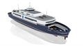 The (95-metres LOA) Samsø version of the LightCraftOSK ferry design. © OSK Design The (95-metres LOA) Samsø version of the LightCraftOSK ferry design. © OSK Design