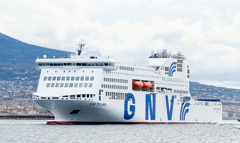 GNV POLARIS has now arrived in Naples following its departure from the yard on 30 October