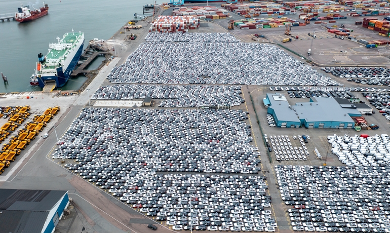 The Port of Gothenburg vehicle and RoRo terminal © The Port of Gothenburg