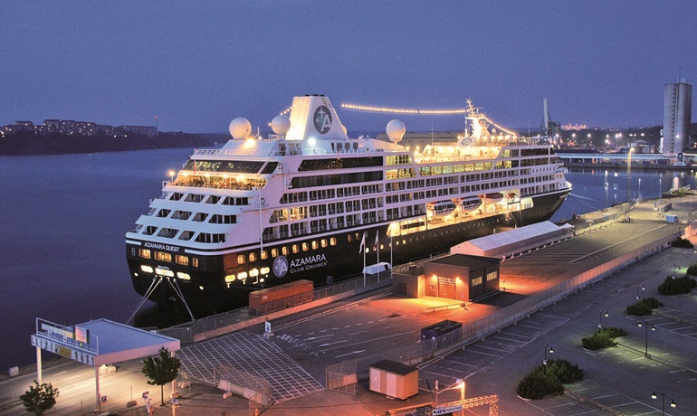 AZAMARA QUEST, one of the two mid-sized cruise ships in Azamara Club Cruises fleet