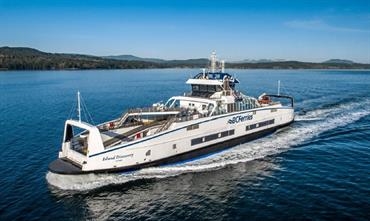 The introduction of ISLAND DISCOVERY will be followed by next week's introduction of sister ship ISLAND AURORA. © BC Ferries