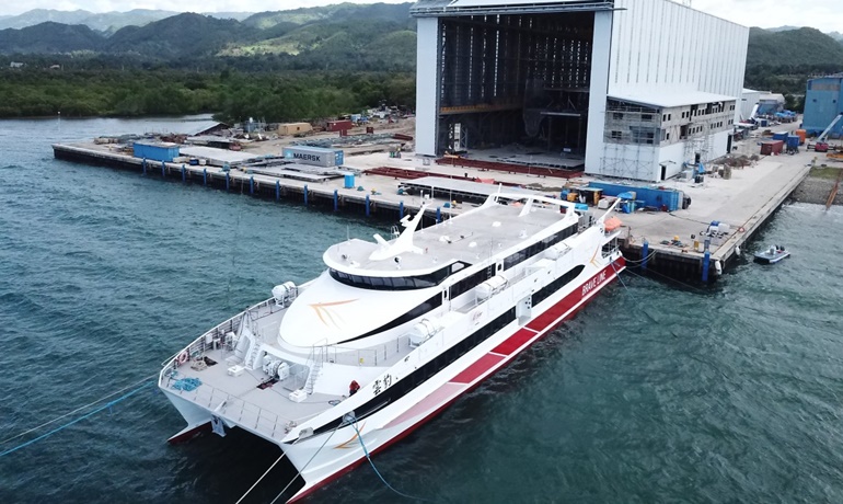 RIKULAU was the first of two 550-passenger vessels constructed at Austal's Philippines shipyard in Balamban, Cebu © Austal