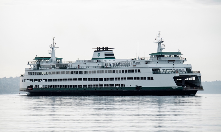 WENATCHEE is one of the three Jumbo Mark II-class ferries' being converted © Washington State Ferries