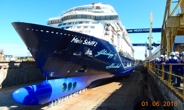 New Mein Schiff 2 Floated Out Shippax